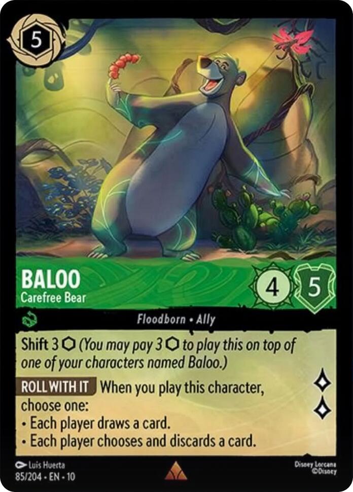 Baloo - Carefree Bear (85/204) [Whispers in the Well] | Infinity Cards & Collectibles