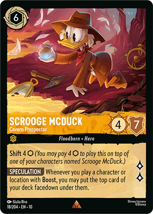 Scrooge McDuck - Cavern Prospector (18/204) [Whispers in the Well] | Infinity Cards & Collectibles