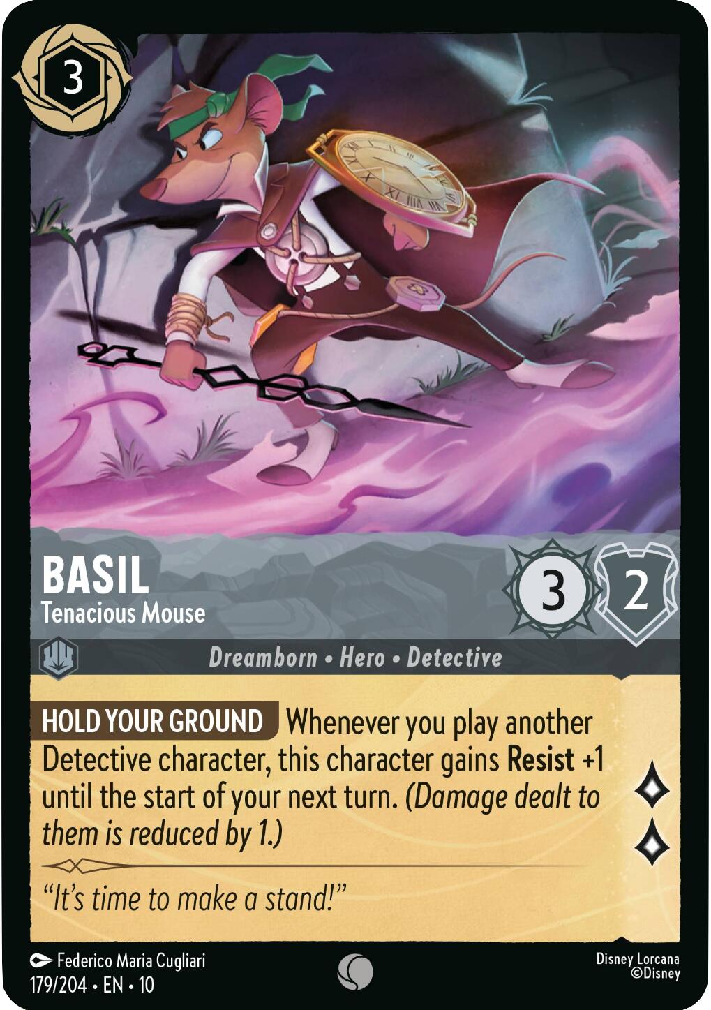 Basil - Tenacious Mouse (179/204) [Whispers in the Well] | Infinity Cards & Collectibles