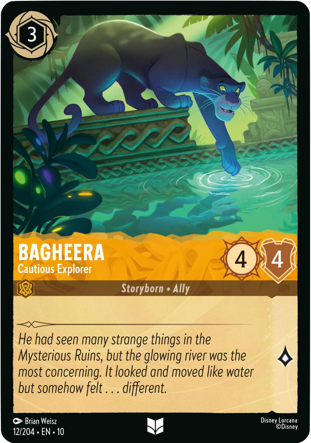 Bagheera - Cautious Explorer (12/204) [Whispers in the Well] | Infinity Cards & Collectibles