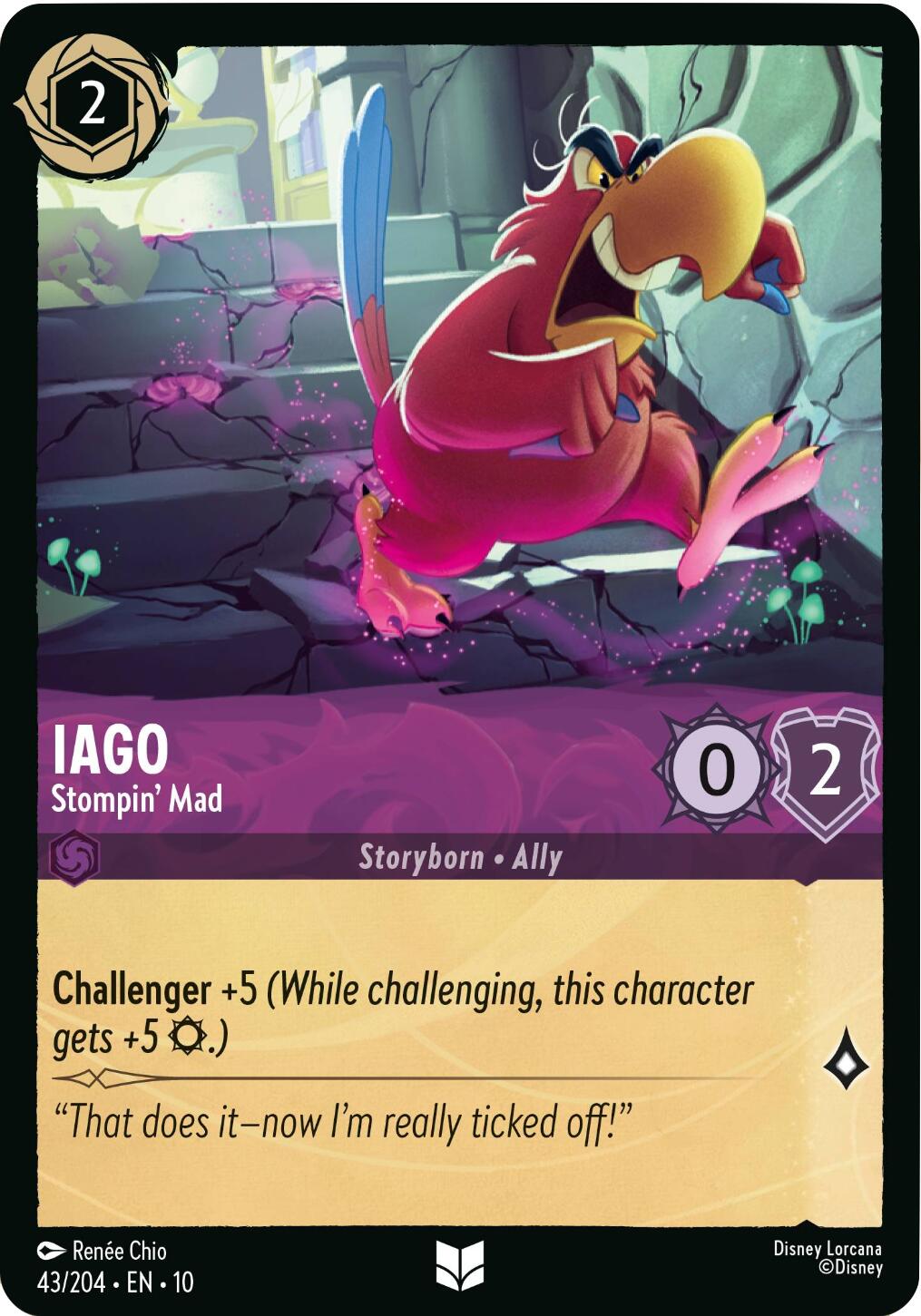 Iago - Stompin' Mad (43/204) [Whispers in the Well] | Infinity Cards & Collectibles