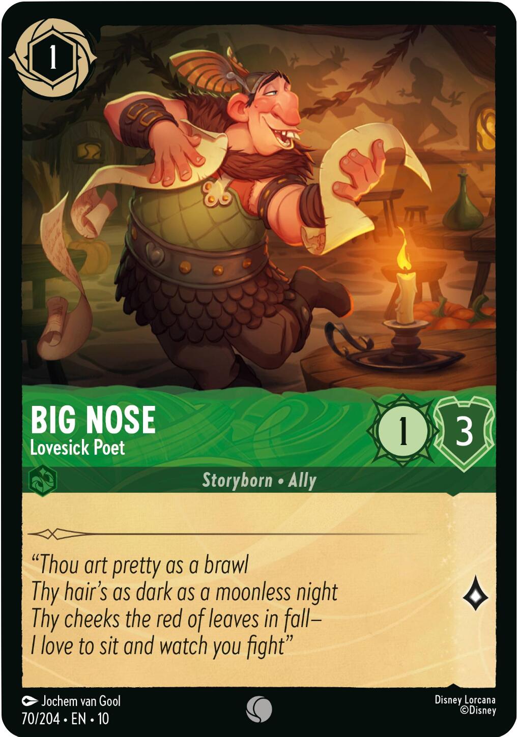 Big Nose - Lovesick Poet (70/204) [Whispers in the Well] | Infinity Cards & Collectibles