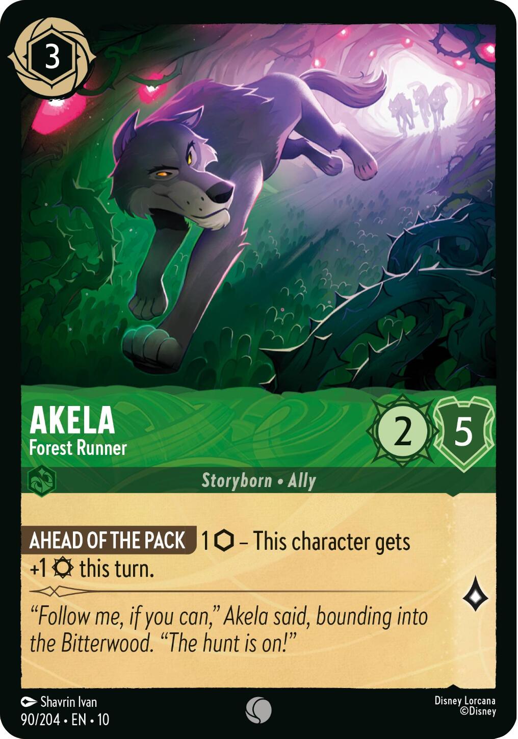 Akela - Forest Runner (90/204) [Whispers in the Well] | Infinity Cards & Collectibles