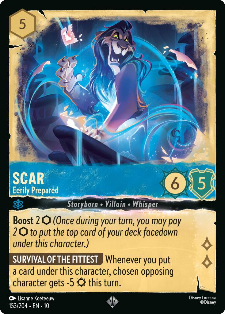Scar - Eerily Prepared (153/204) [Whispers in the Well] | Infinity Cards & Collectibles