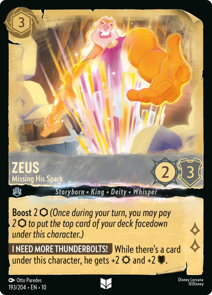 Zeus - Missing His Spark (193/204) [Whispers in the Well] | Infinity Cards & Collectibles