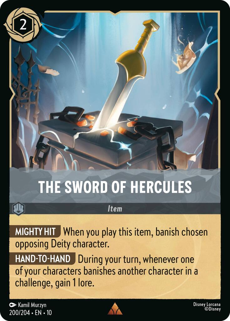 The Sword of Hercules (200/204) [Whispers in the Well] | Infinity Cards & Collectibles