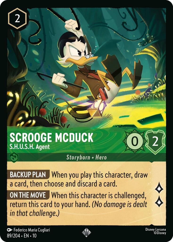 Scrooge McDuck - S.H.U.S.H. Agent (89/204) [Whispers in the Well] | Infinity Cards & Collectibles