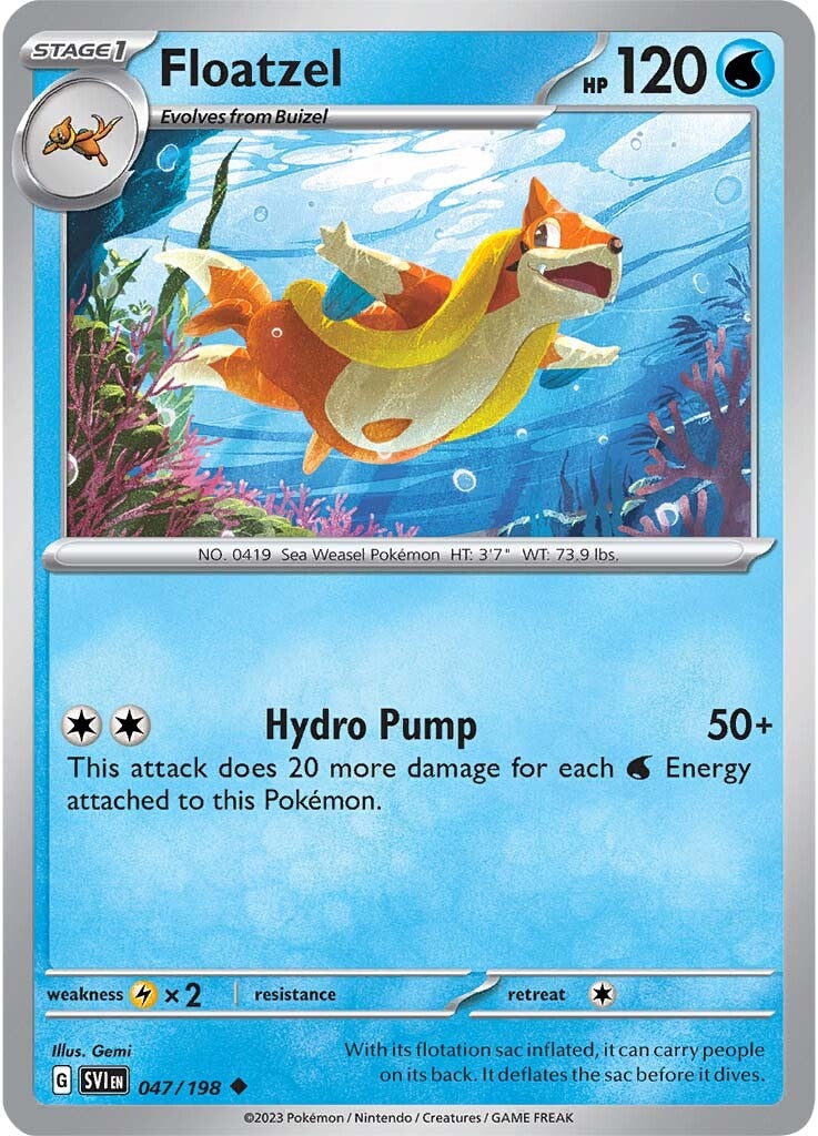 Floatzel (047/198) [Scarlet & Violet: Base Set] | Infinity Cards & Collectibles