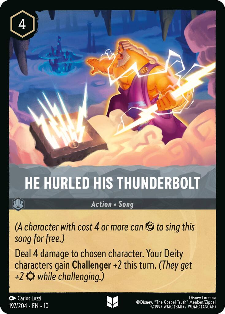He Hurled His Thunderbolt (197/204) [Whispers in the Well] | Infinity Cards & Collectibles