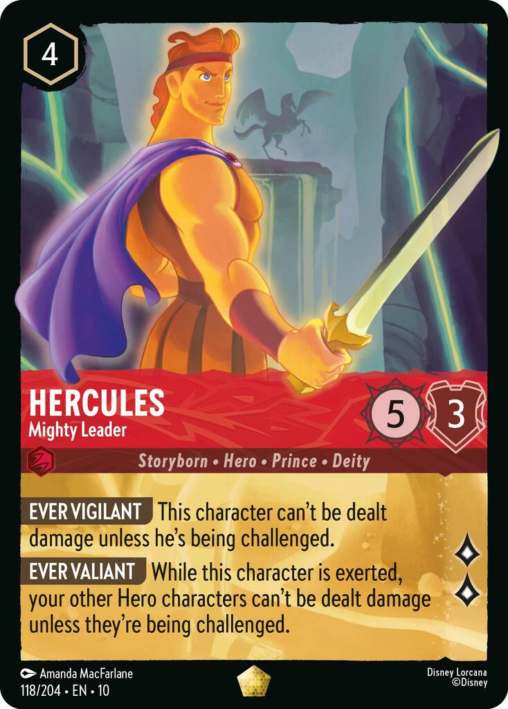 Hercules - Mighty Leader (118/204) [Whispers in the Well] | Infinity Cards & Collectibles