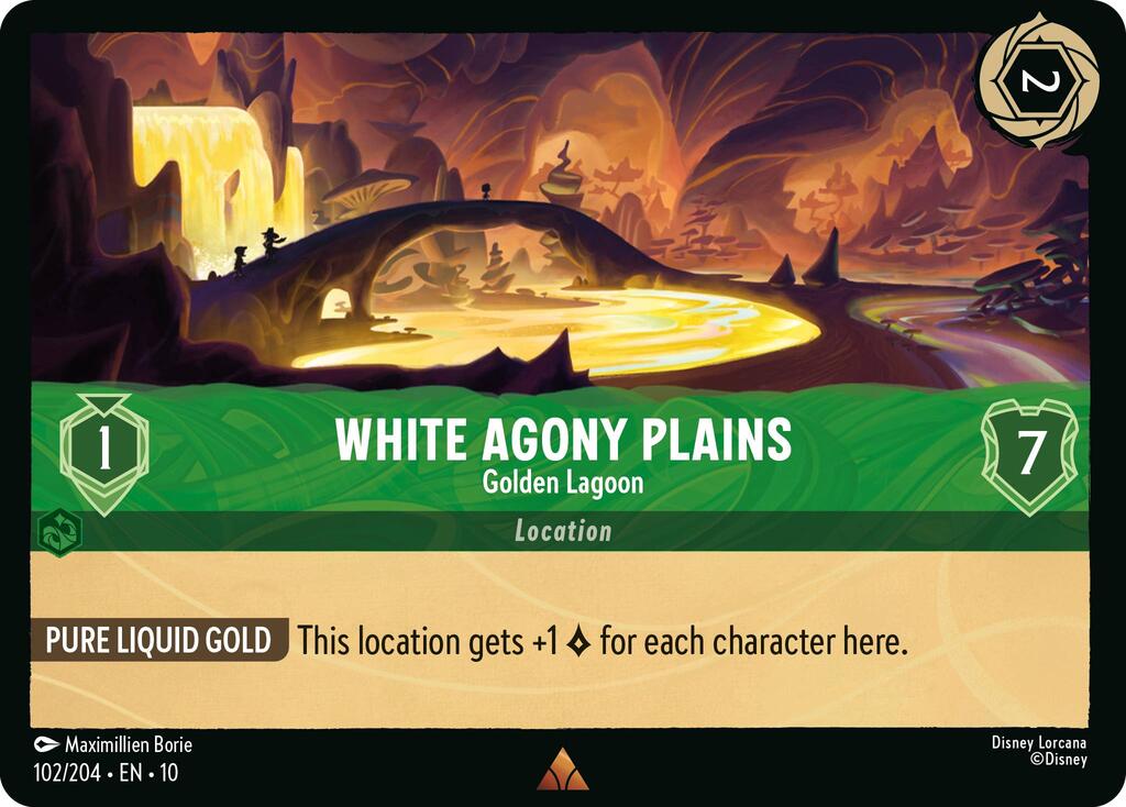 White Agony Plains - Golden Lagoon (102/204) [Whispers in the Well] | Infinity Cards & Collectibles