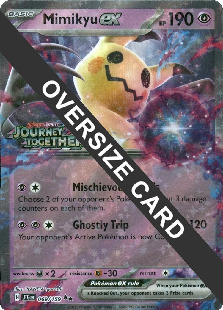 Mimikyu ex (069/159) (Journey Together Stamped) (Jumbo Card) [Miscellaneous Cards] | Infinity Cards & Collectibles