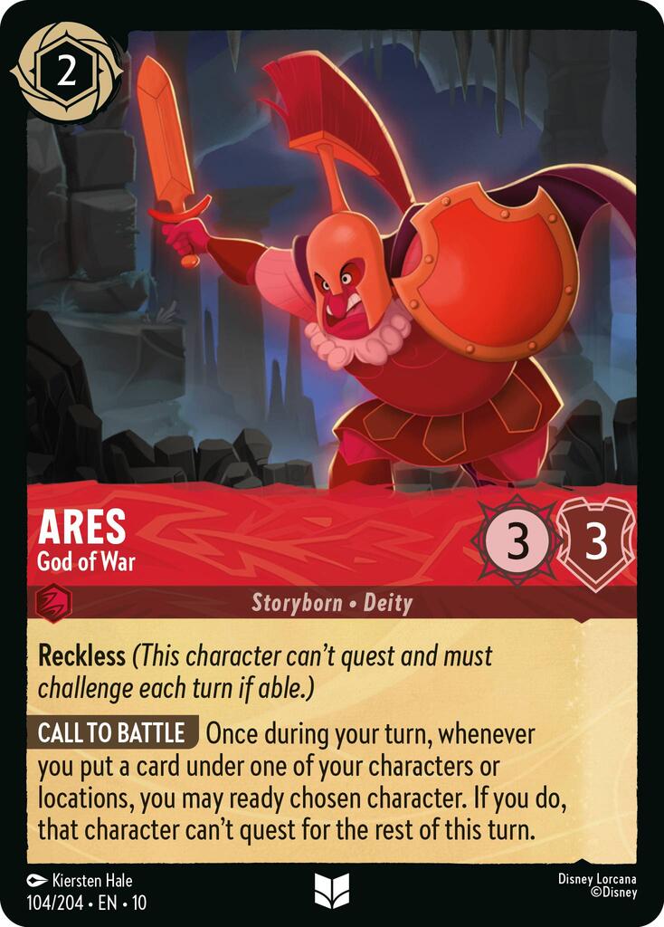 Ares - God of War (104/204) [Whispers in the Well] | Infinity Cards & Collectibles