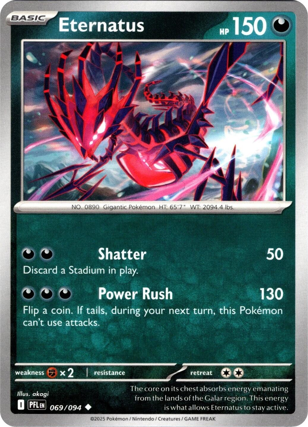 Eternatus (069/094) [Mega Evolution: Phantasmal Flames] | Infinity Cards & Collectibles