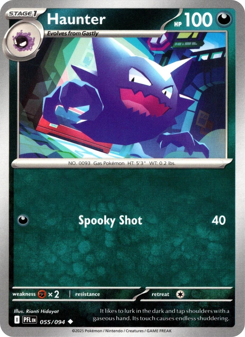 Haunter (055/094) [Mega Evolution: Phantasmal Flames] | Infinity Cards & Collectibles