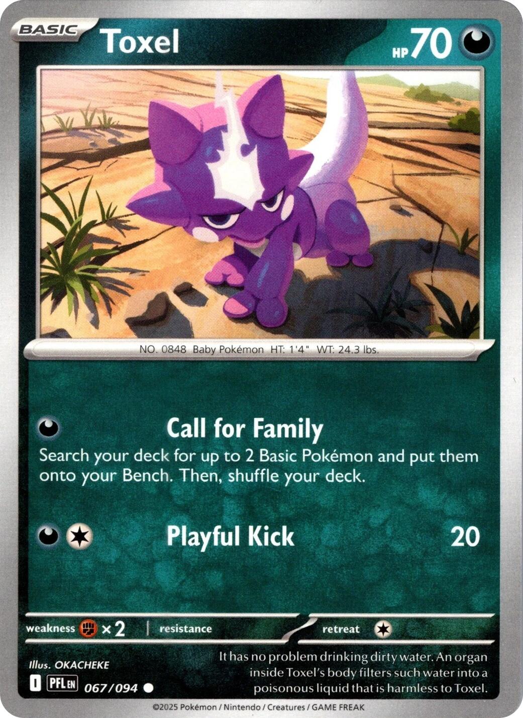 Toxel (067/094) [Mega Evolution: Phantasmal Flames] | Infinity Cards & Collectibles