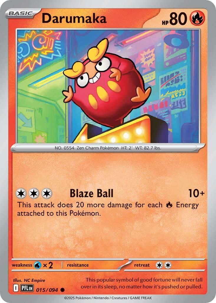 Darumaka (015/094) [Mega Evolution: Phantasmal Flames] | Infinity Cards & Collectibles