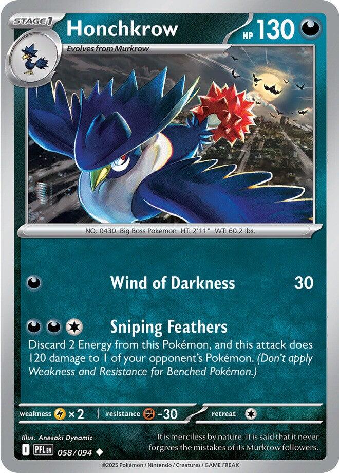 Honchkrow (058/094) [Mega Evolution: Phantasmal Flames] | Infinity Cards & Collectibles