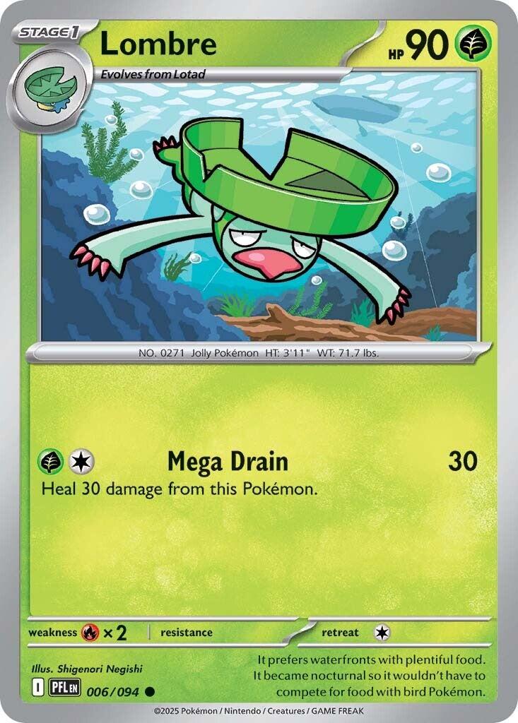 Lombre (006/094) [Mega Evolution: Phantasmal Flames] | Infinity Cards & Collectibles
