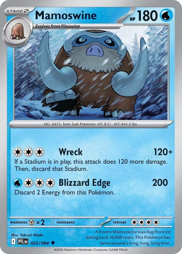 Mamoswine (025/094) [Mega Evolution: Phantasmal Flames] | Infinity Cards & Collectibles