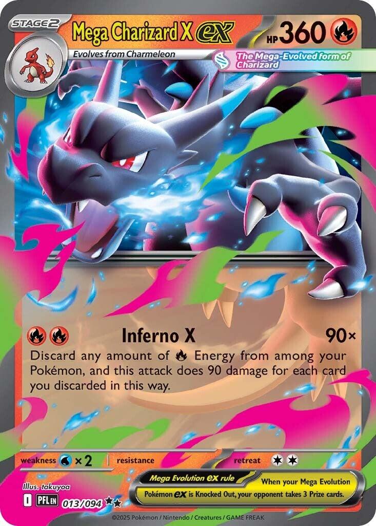 Mega Charizard X ex (013/094) [Mega Evolution: Phantasmal Flames] | Infinity Cards & Collectibles