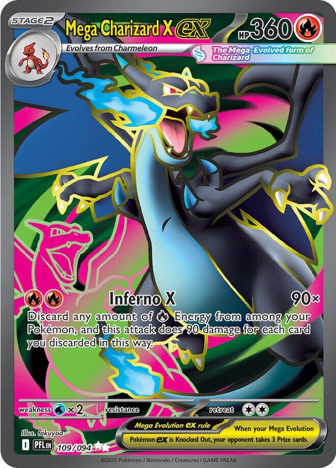 Mega Charizard X ex (109/094) [Mega Evolution: Phantasmal Flames] | Infinity Cards & Collectibles