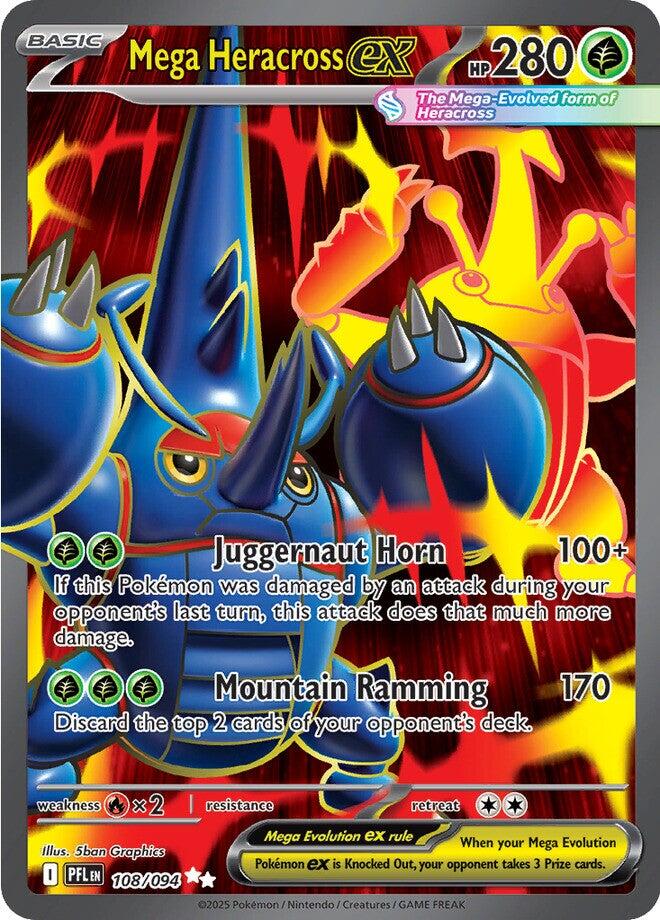 Mega Heracross ex (108/094) [Mega Evolution: Phantasmal Flames] | Infinity Cards & Collectibles