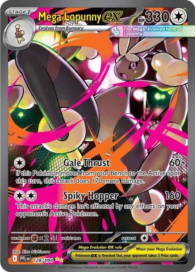 Mega Lopunny ex (128/094) [Mega Evolution: Phantasmal Flames] | Infinity Cards & Collectibles