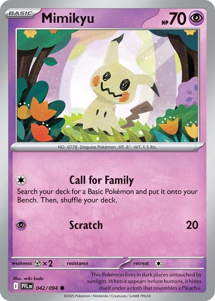 Mimikyu (042/094) [Mega Evolution: Phantasmal Flames] | Infinity Cards & Collectibles