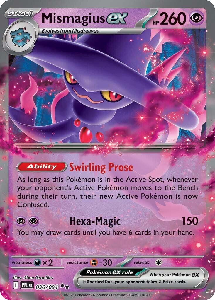Mismagius ex (036/094) [Mega Evolution: Phantasmal Flames] | Infinity Cards & Collectibles