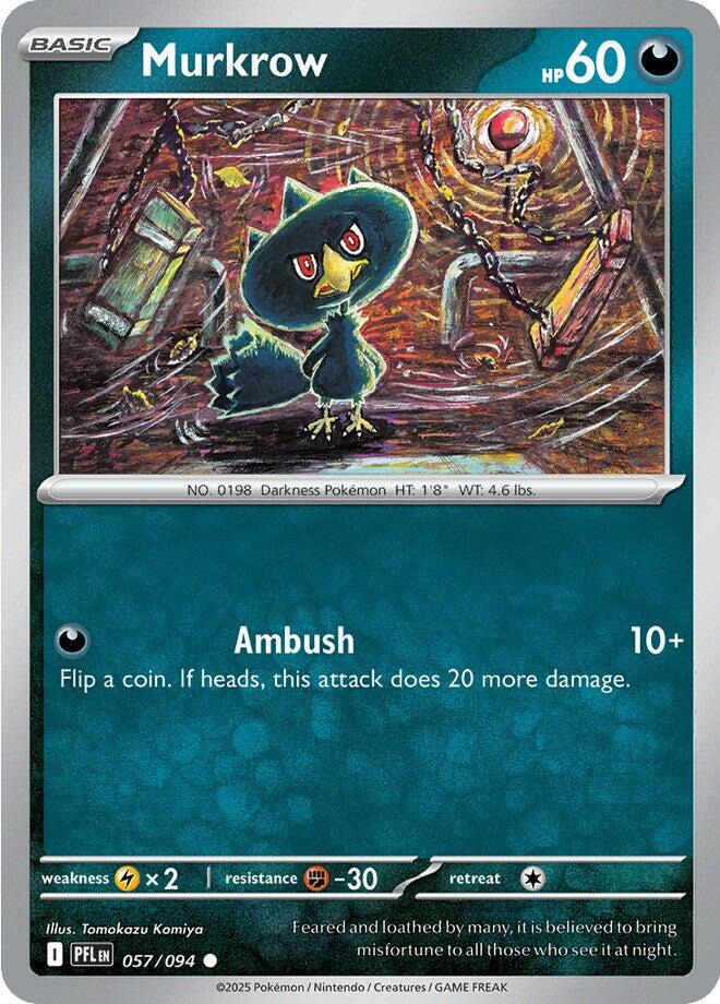 Murkrow (057/094) [Mega Evolution: Phantasmal Flames] | Infinity Cards & Collectibles
