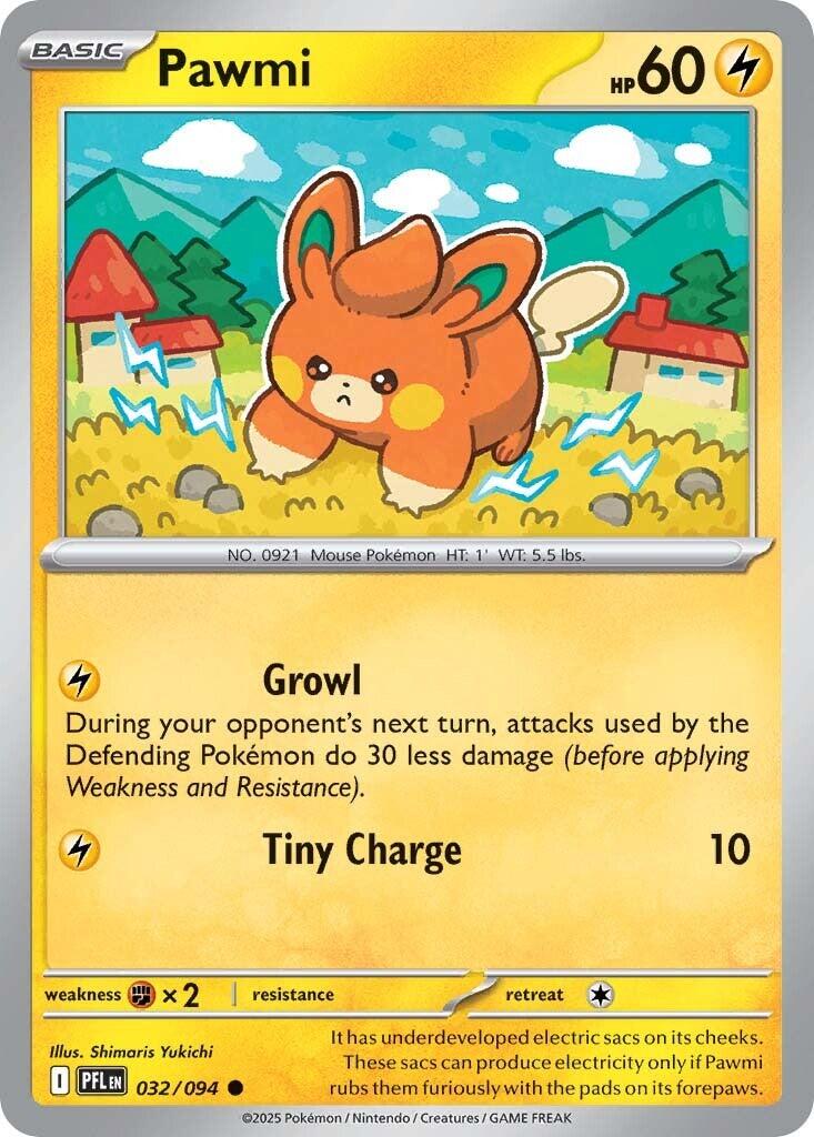 Pawmi (032/094) [Mega Evolution: Phantasmal Flames] | Infinity Cards & Collectibles