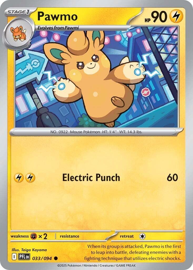 Pawmo (033/094) [Mega Evolution: Phantasmal Flames] | Infinity Cards & Collectibles