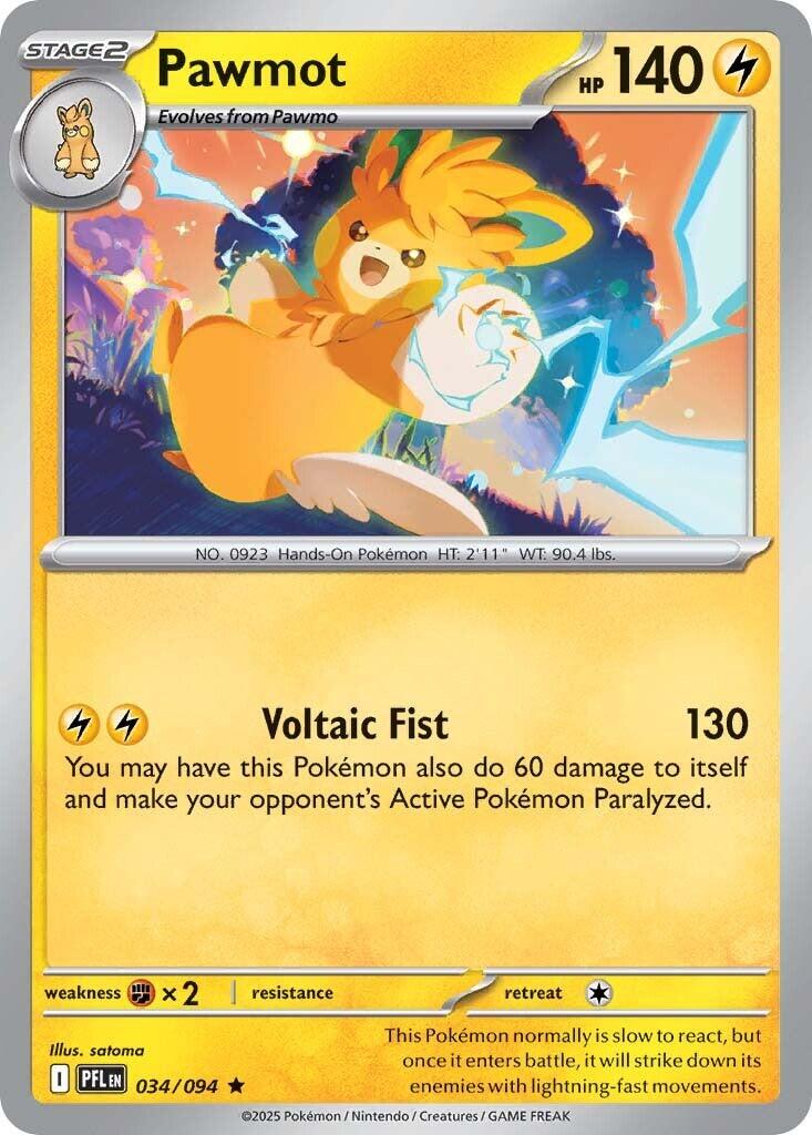 Pawmot (034/094) [Mega Evolution: Phantasmal Flames] | Infinity Cards & Collectibles