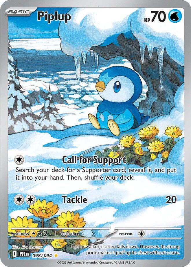 Piplup (098/094) [Mega Evolution: Phantasmal Flames] | Infinity Cards & Collectibles
