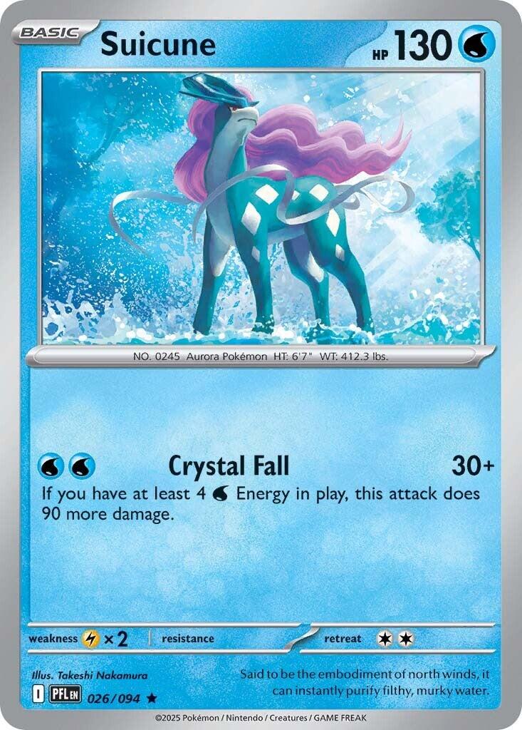 Suicune (026/094) [Mega Evolution: Phantasmal Flames] | Infinity Cards & Collectibles