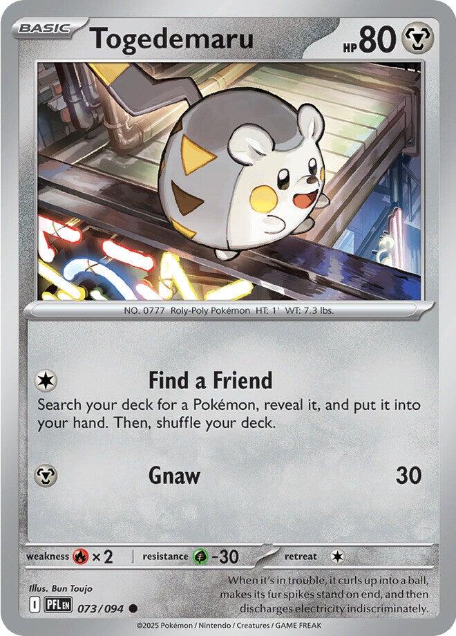Togedemaru (073/094) [Mega Evolution: Phantasmal Flames] | Infinity Cards & Collectibles