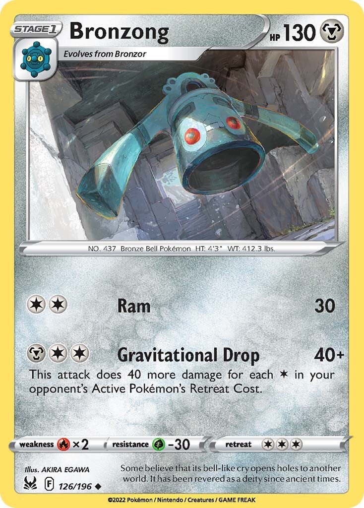Bronzong (126/196) [Sword & Shield: Lost Origin] | Infinity Cards & Collectibles