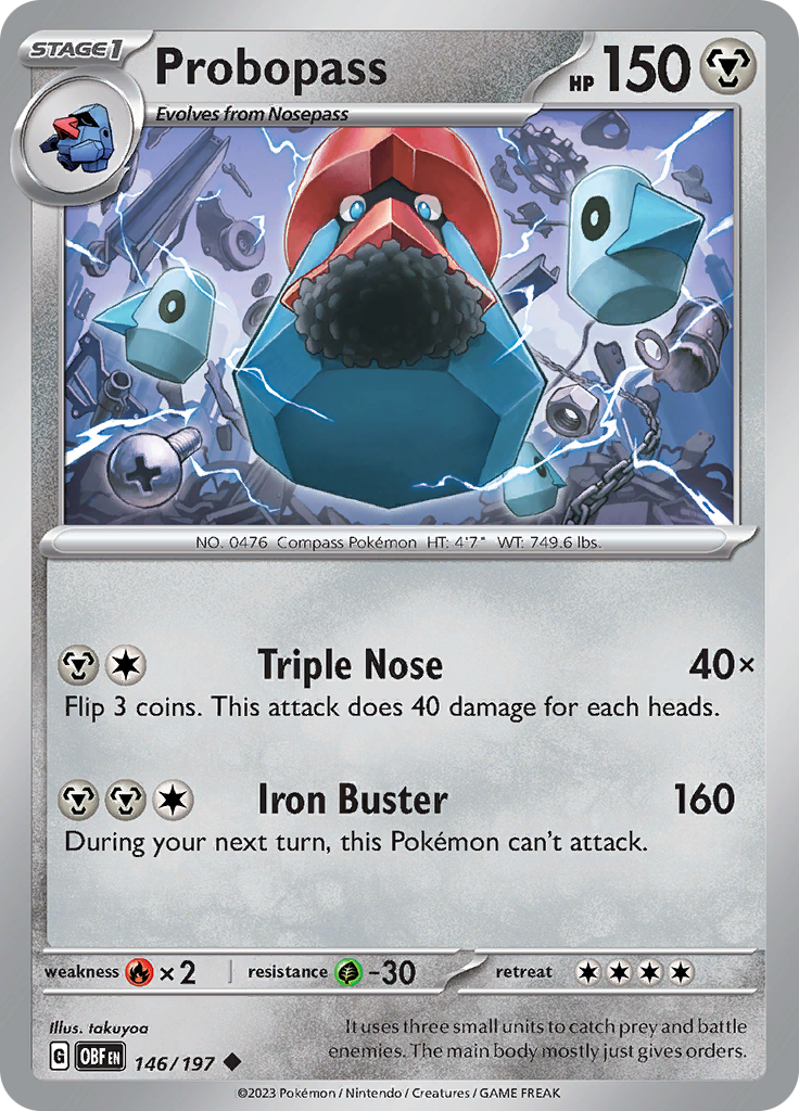 Probopass (146/197) [Scarlet & Violet: Obsidian Flames] | Infinity Cards & Collectibles