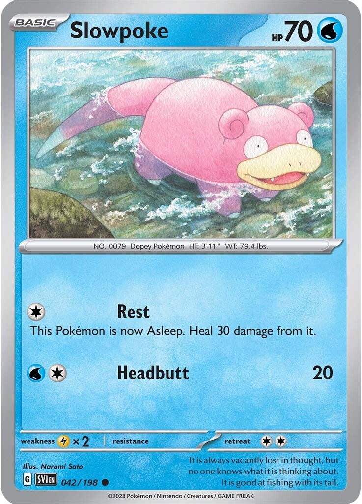 Slowpoke (042/198) [Scarlet & Violet: Base Set] | Infinity Cards & Collectibles