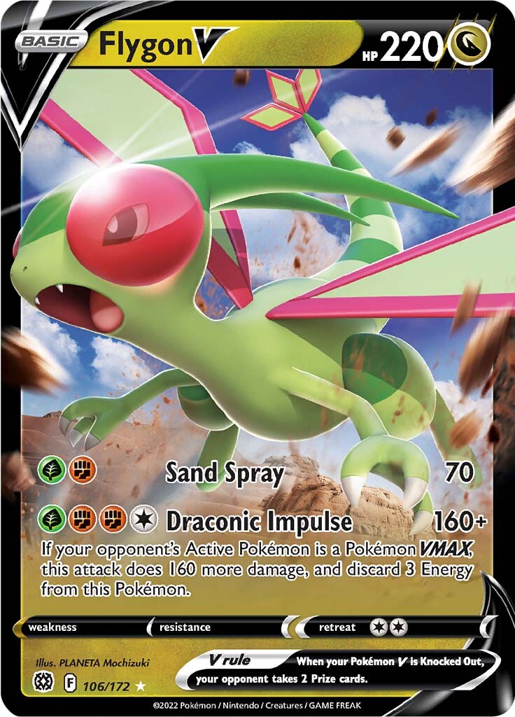 Flygon V (106/172) [Sword & Shield: Brilliant Stars] | Infinity Cards & Collectibles