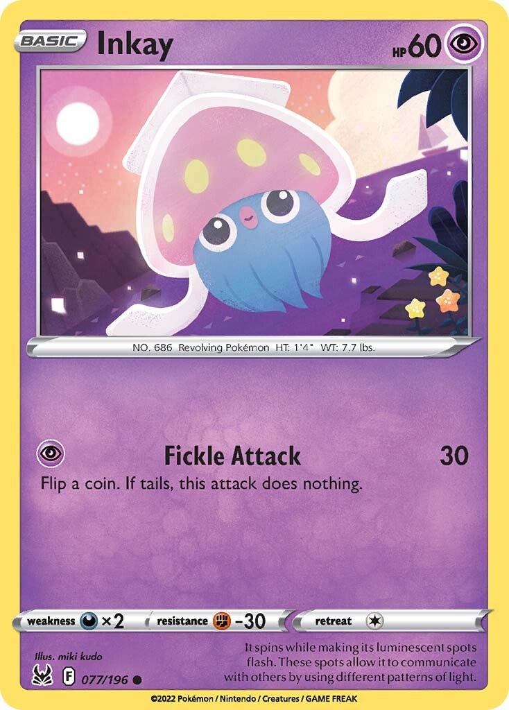 Inkay (077/196) [Sword & Shield: Lost Origin] | Infinity Cards & Collectibles