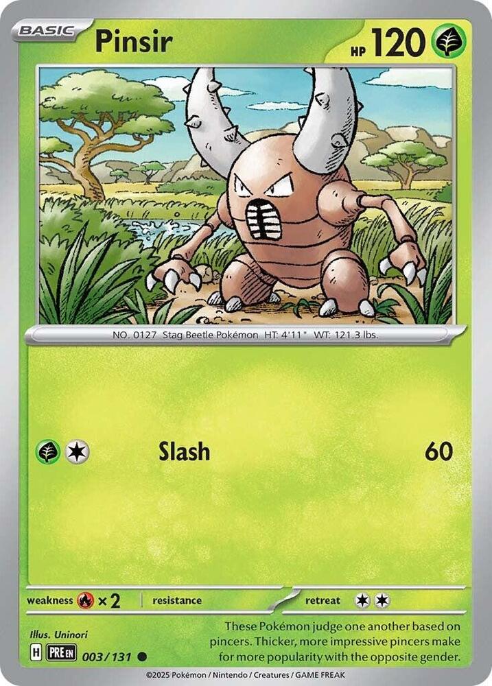 Pinsir (003/131) [Scarlet & Violet: Prismatic Evolutions] | Infinity Cards & Collectibles