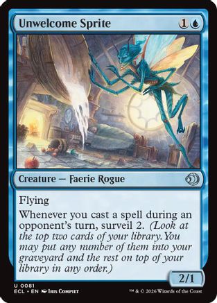 Unwelcome Sprite [Lorwyn Eclipsed]