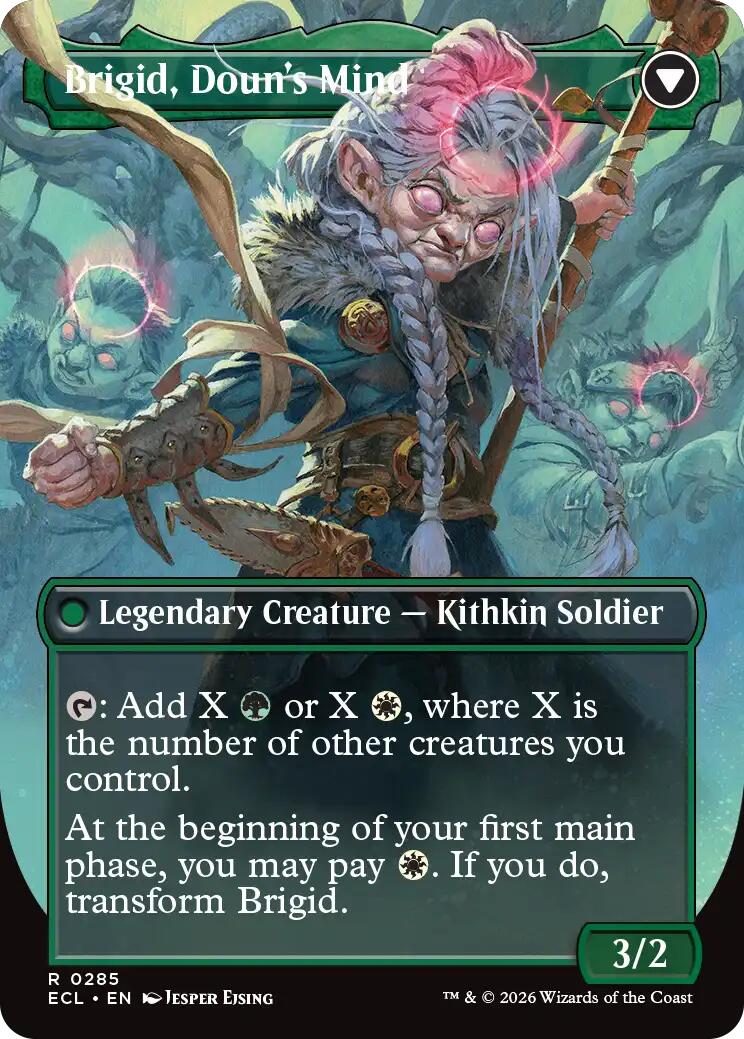 Brigid, Clachan's Heart (Borderless) [Lorwyn Eclipsed] | Infinity Cards & Collectibles