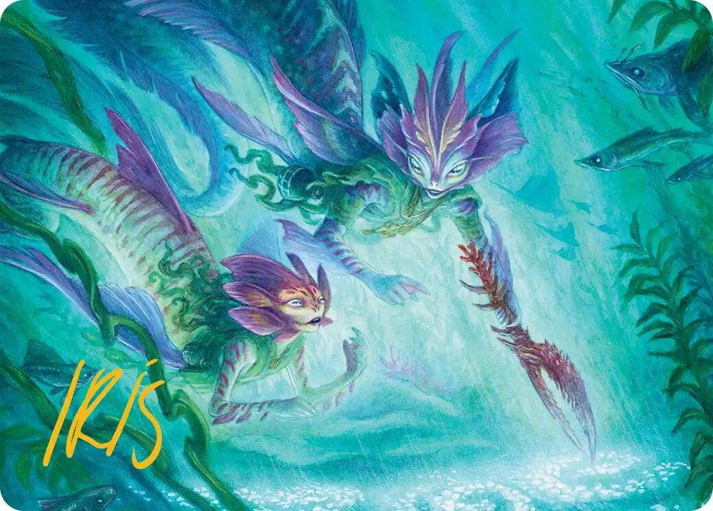 Silvergill Mentor Art Card (Gold-Stamped Signature) [Lorwyn Eclipsed Art Series] | Infinity Cards & Collectibles