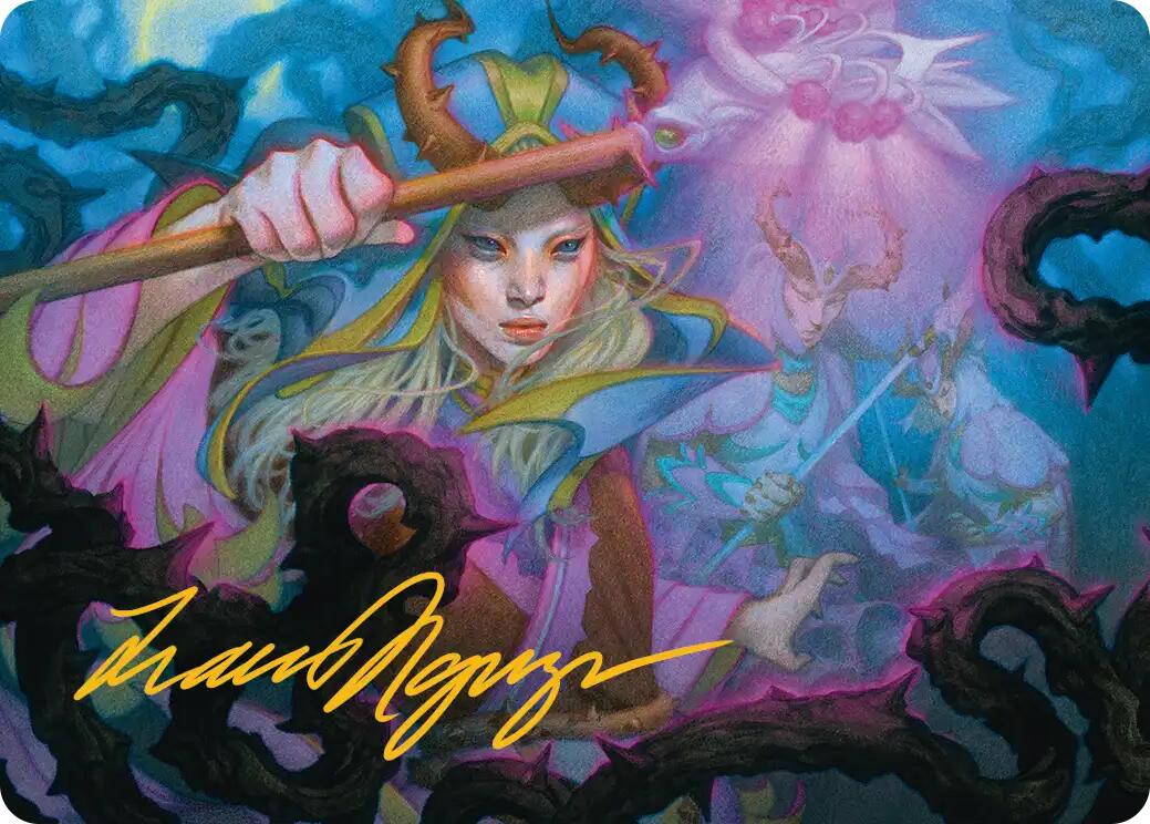 Stoic Grove-Guide Art Card (Gold-Stamped Signature) [Lorwyn Eclipsed Art Series] | Infinity Cards & Collectibles