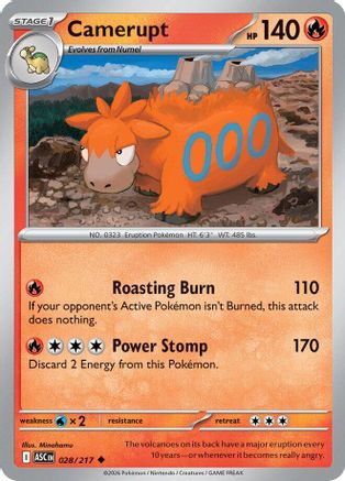 Camerupt (028/217) [Mega Evolution: Ascended Heroes]
