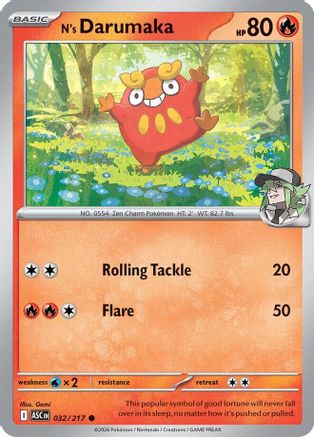 N's Darumaka (032/217) [Mega Evolution: Ascended Heroes]