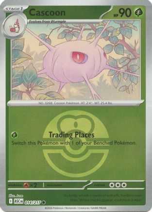 Cascoon (014/217) (Love Ball) [Mega Evolution: Ascended Heroes]